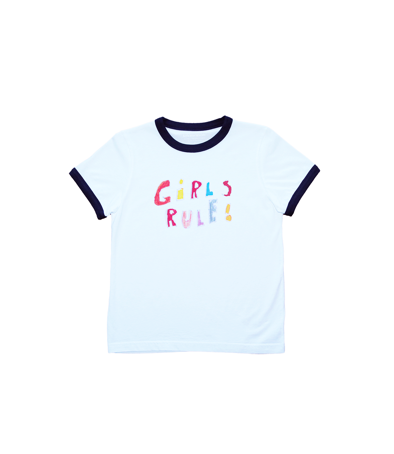 Mini Girls Rule Ringer Tee